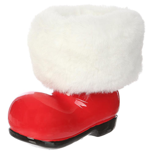 5" Santa Boot Red White