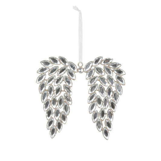 5" Gem Angel Wing Ornament
