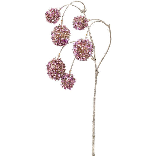 25" Pink Allium Ball Spray