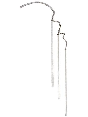 Clear beaded spray for holiday decorating
