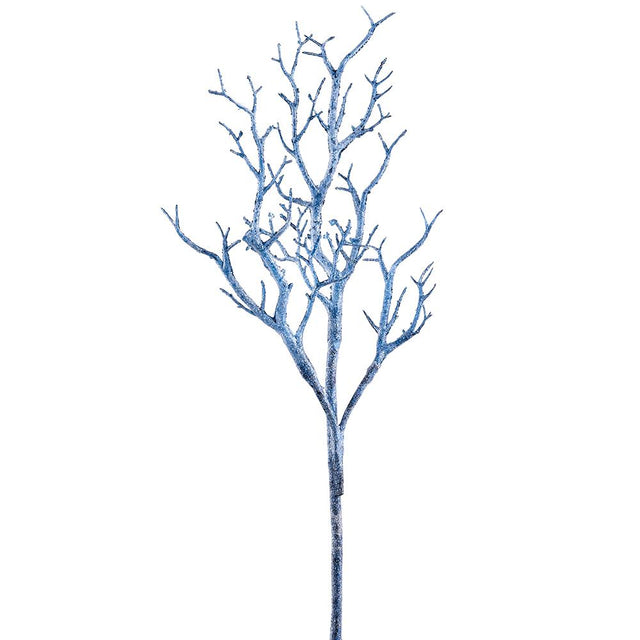 Blue twig branch, 26 inch, for Christmas decorating