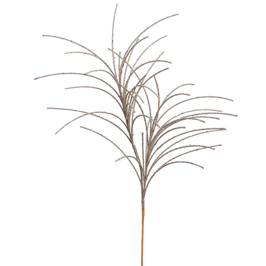 27" Glittered Grass Spray Champagne