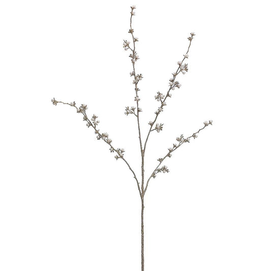 40" Spray Pearl Champagne Glittered