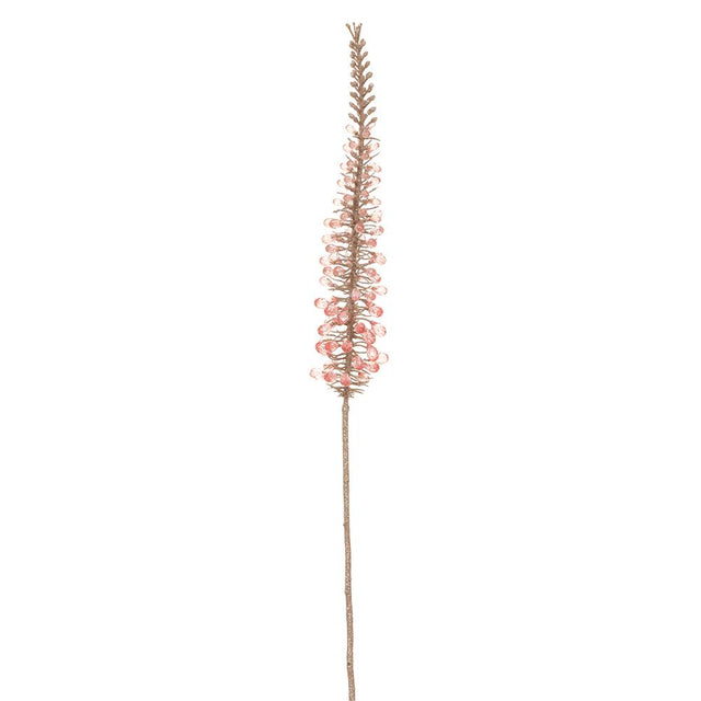Pink beaded spray.