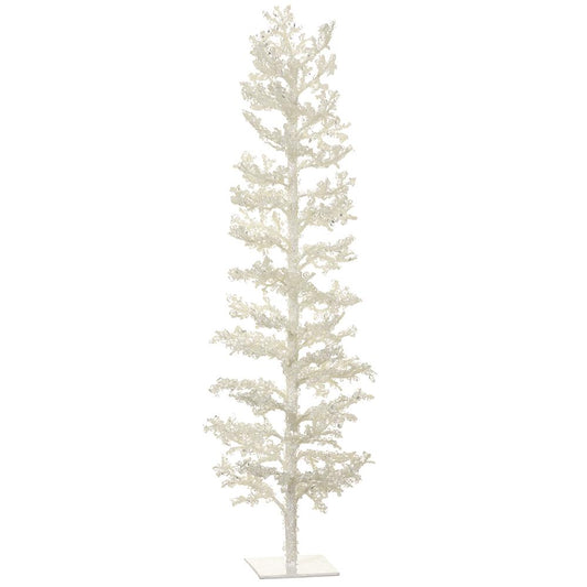 36" White Tree Beaded