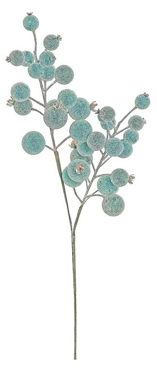 22" Blue Berry Beaded Spray