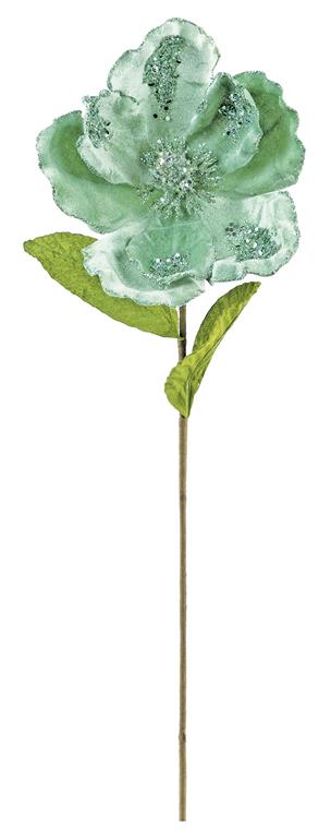 Aqua velvet holiday decor for holiday decorating