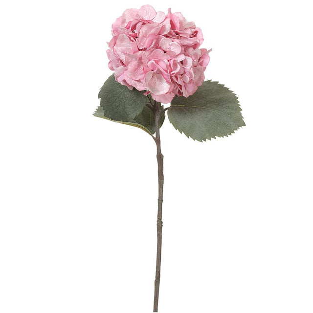 Pink velvet figurine with hydrangea pink velvet detail.