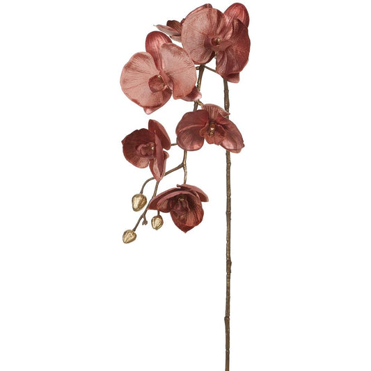 31" Mauve Phalaenopsis Orchid Spray Shimmer Velvet