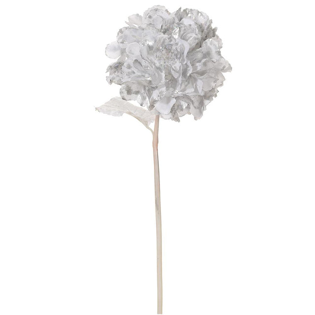 Silver white hydrangea seasonal & decorations, 22 inch, for Christmas decorating