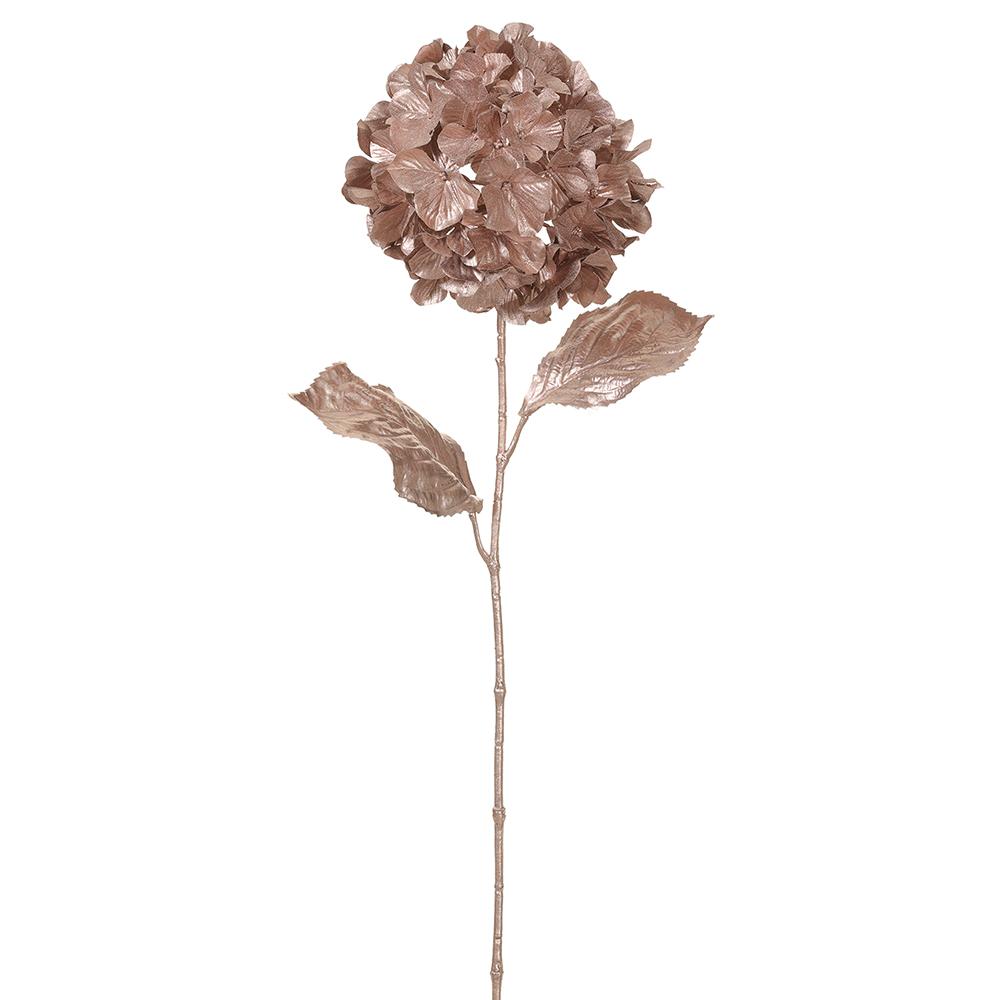 28" Pink Hydrangea Metallic