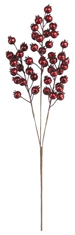 25" Red Berry Spray