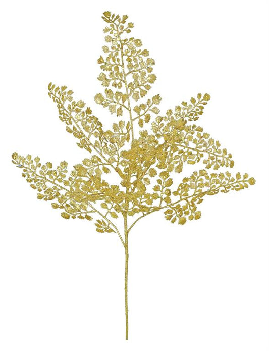 22" Maidenhair Gold Spray