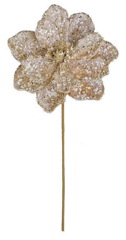 20" Magnolia Glitter Champagne