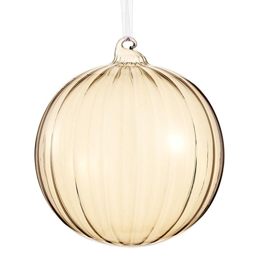 6" Taupe Glass Ball Ornament
