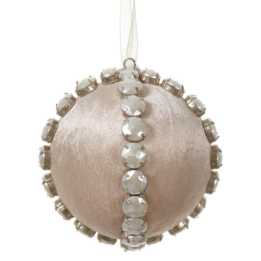 4" Pearl Fabric Ornament