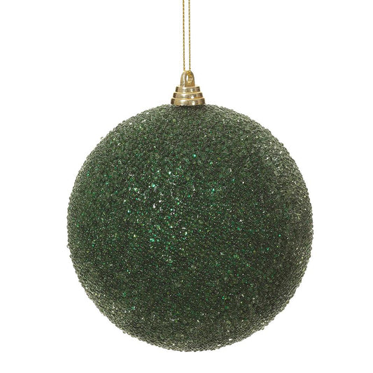 4" Green Beaded Ornament