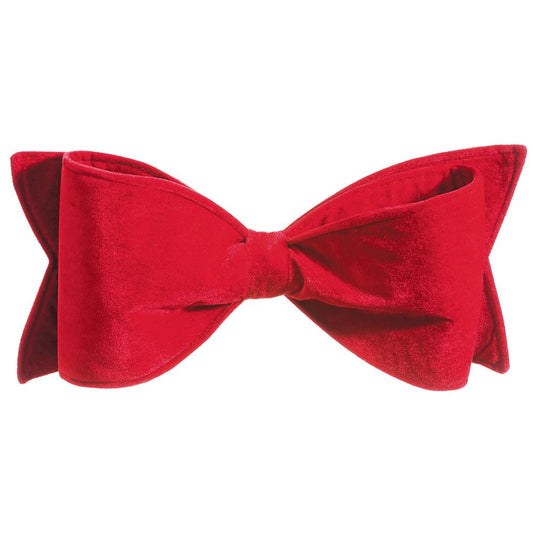 24" Red Bow Velvet