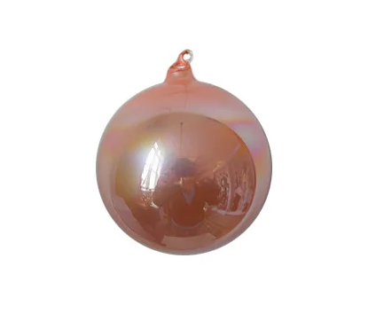 Pearl glass pearl 120mm apricot ball ornament, 4.7Color: PearlMaterial: GlassFinish: Pearl inch