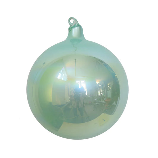 5" Teal Glass Ball Ornament