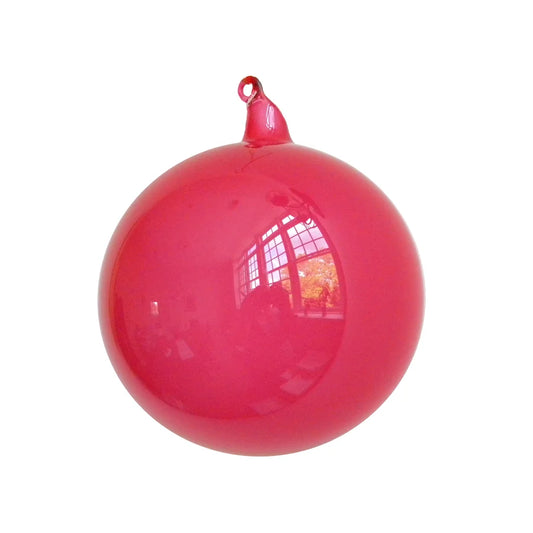 120mm Rose Bubblegum Glass Ball Ornament