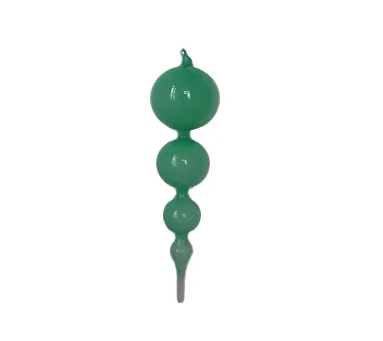 15" Turquoise Finial Glass