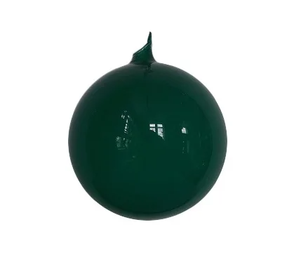 6" Emerald Glass Ball Ornament