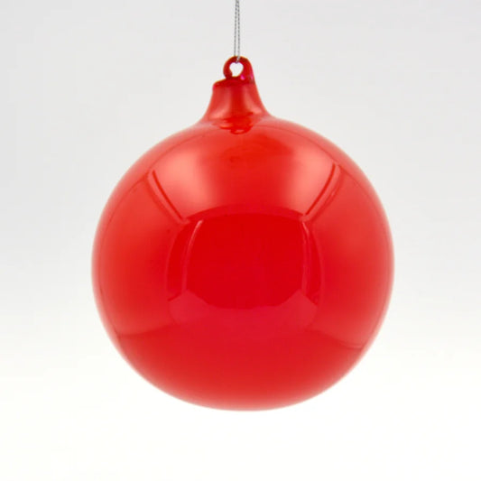 120mm Candy Apple Bubblegum Glass Ornament