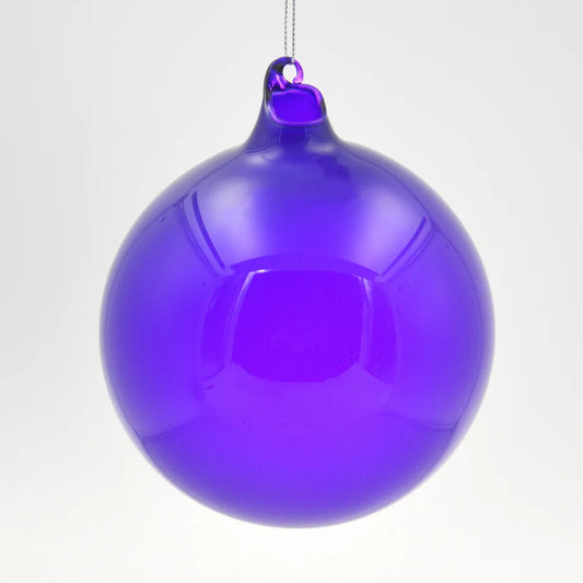 120mm Dark Purple Bubblegum Glass Ball Ornament