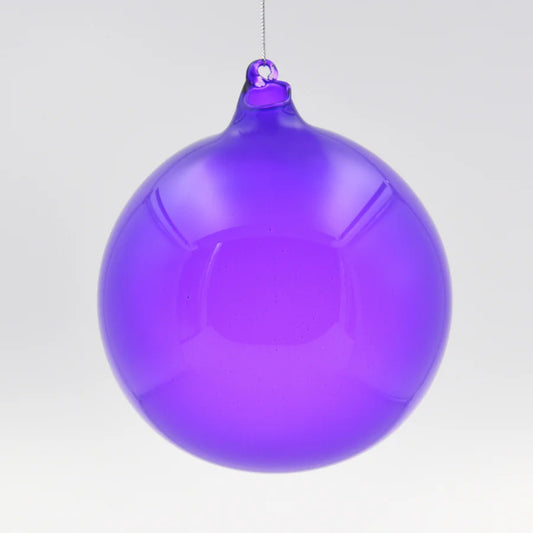 6" Light Purple Glass Ball Ornament