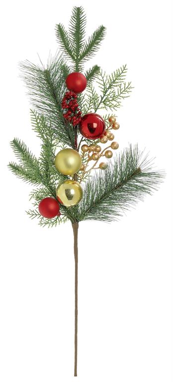 Pleated Glass Ornament Green Amber
