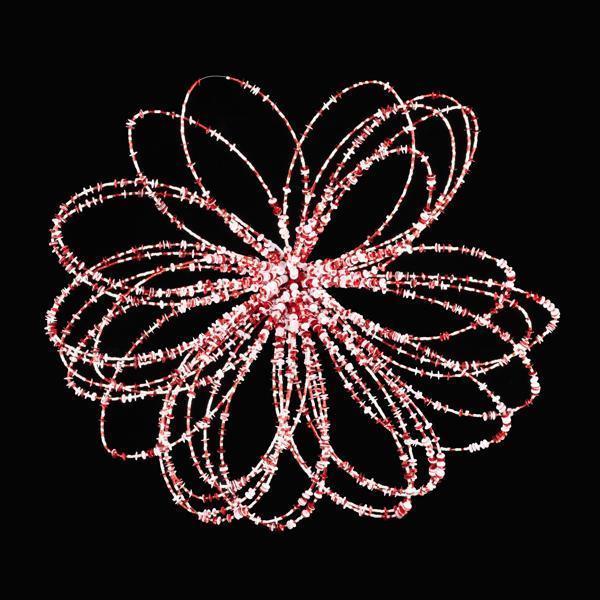 12" Beaded Peppermint Spray