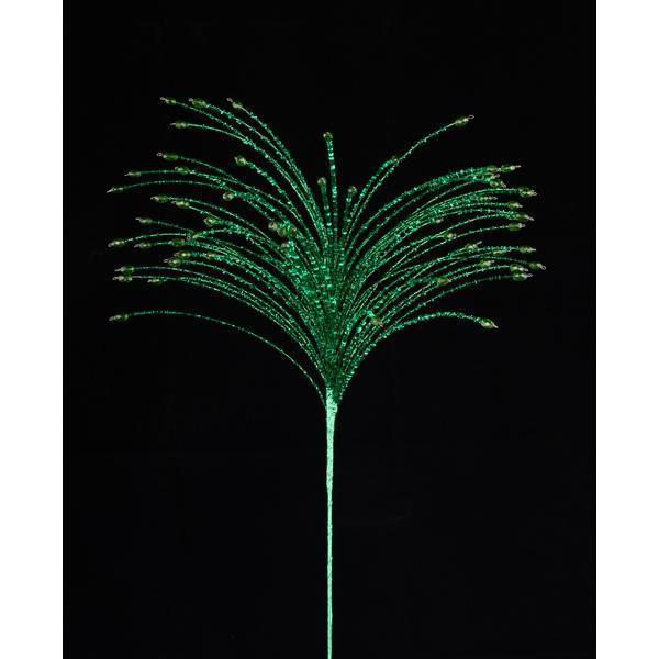 24" Green Beaded Sequin Spray
