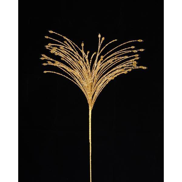 24" Gold Beaded Sequin Spray