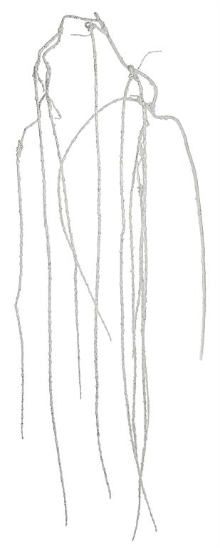 79" Hanging Mica White Twig