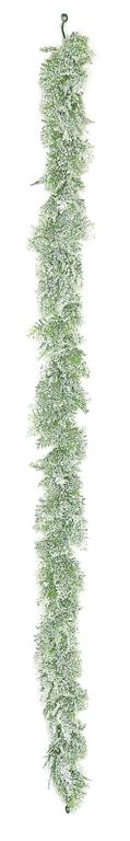 6' Garland White Green