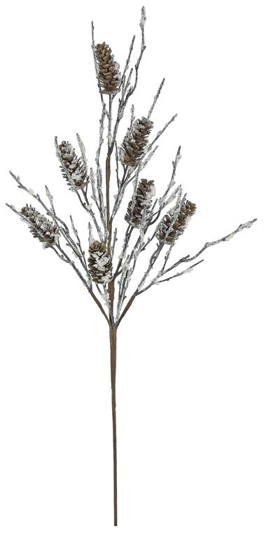 30" Snow Twig Pine Spray