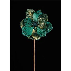 Green magnolia flower stem.