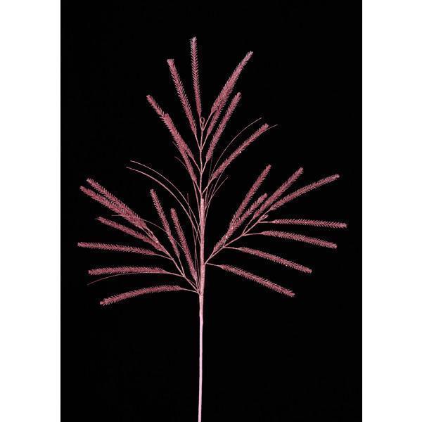 Pink glitter spray with pink glitter branch detail.