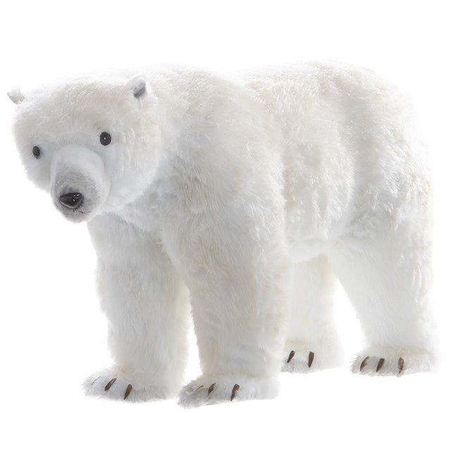 White polar bear figurine in a standing pose.