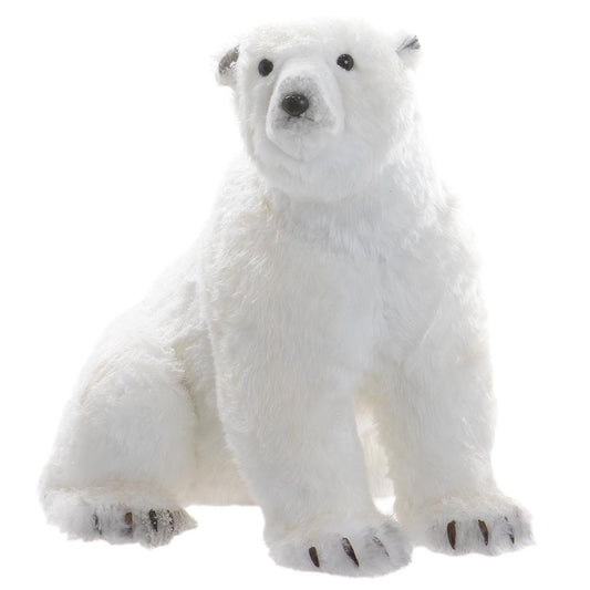 White polar bear figurine.