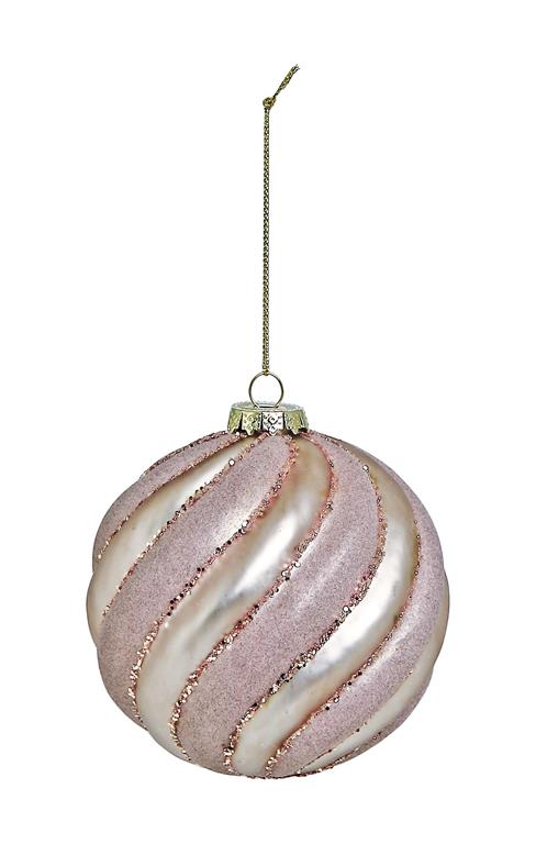 100mm Lavender Swirl Matte Ornament