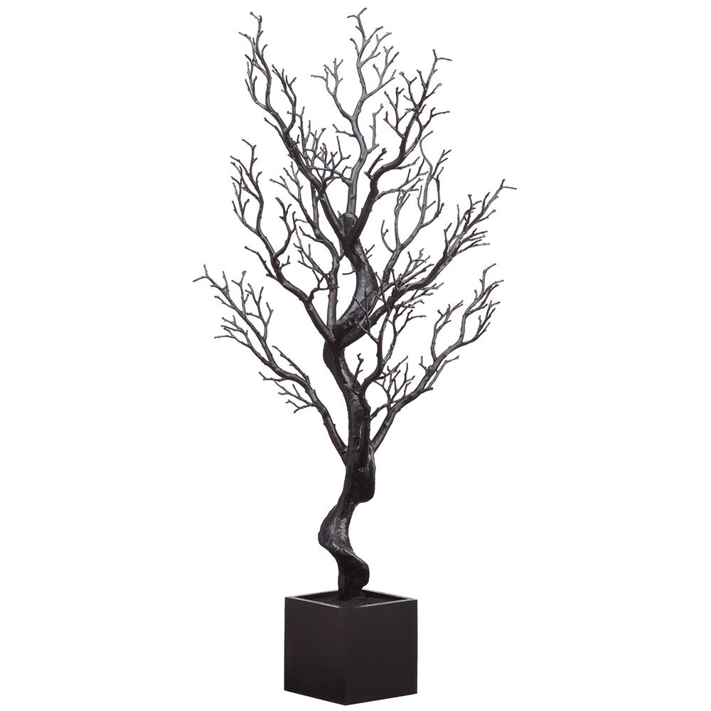 Black decorative tree for holiday decorating