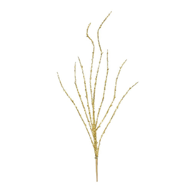 43" Gold Tinsel Branch