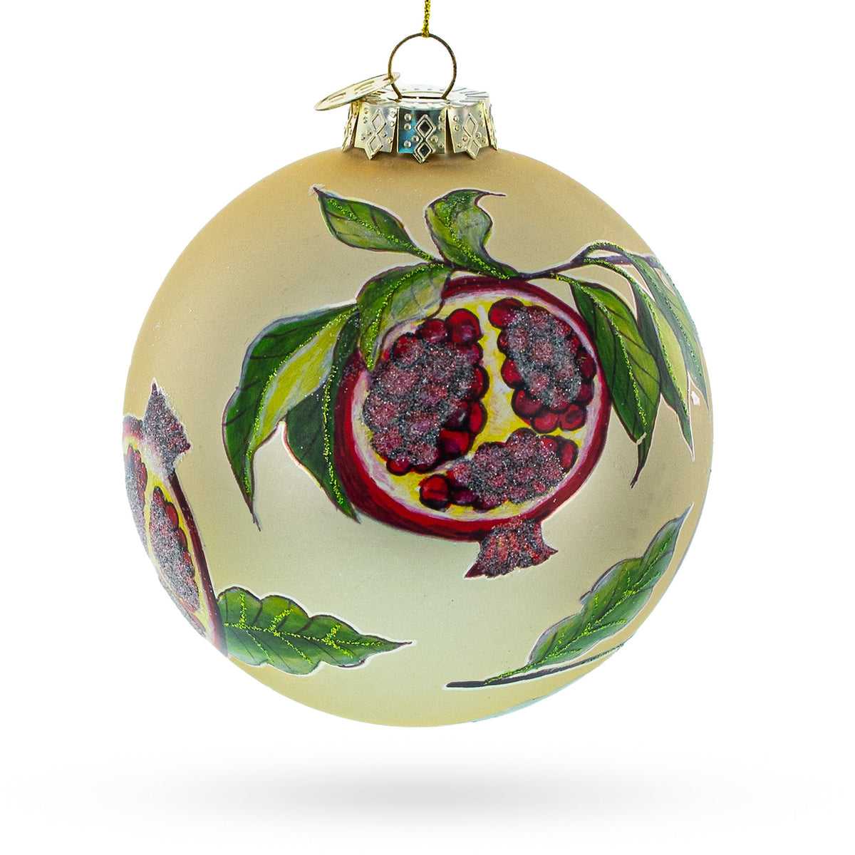 120mm Pomegranate Glass Ball Ornament