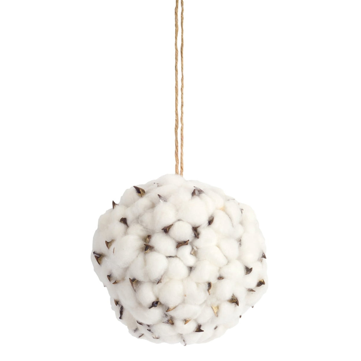 7" Cotton Ball Ornament