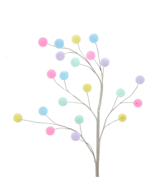 Colorful candy pick with oversized candy pieces.