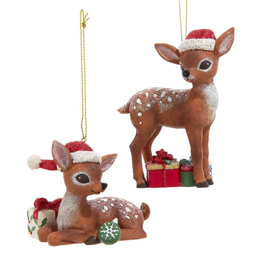3” Cute Deer Christmas Ornament