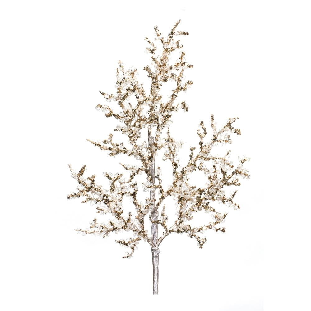 21" Icy Stem Glitter Champagne