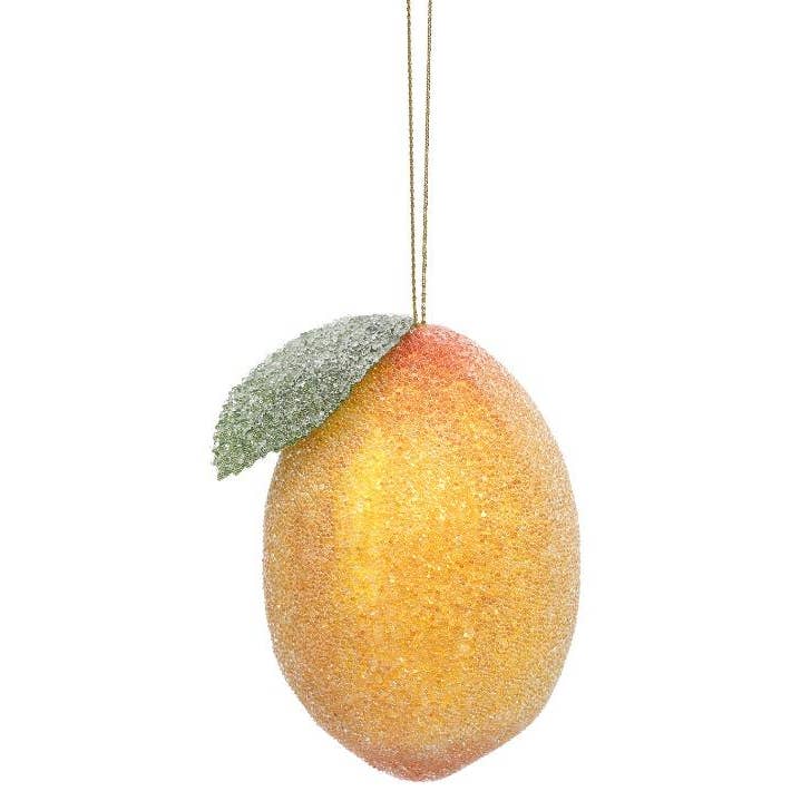 3.5” Lemon Frosted Ornament